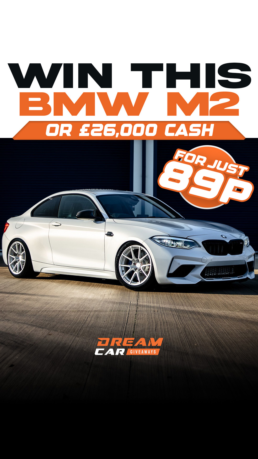 Dream Car Giveaways Facebook ad