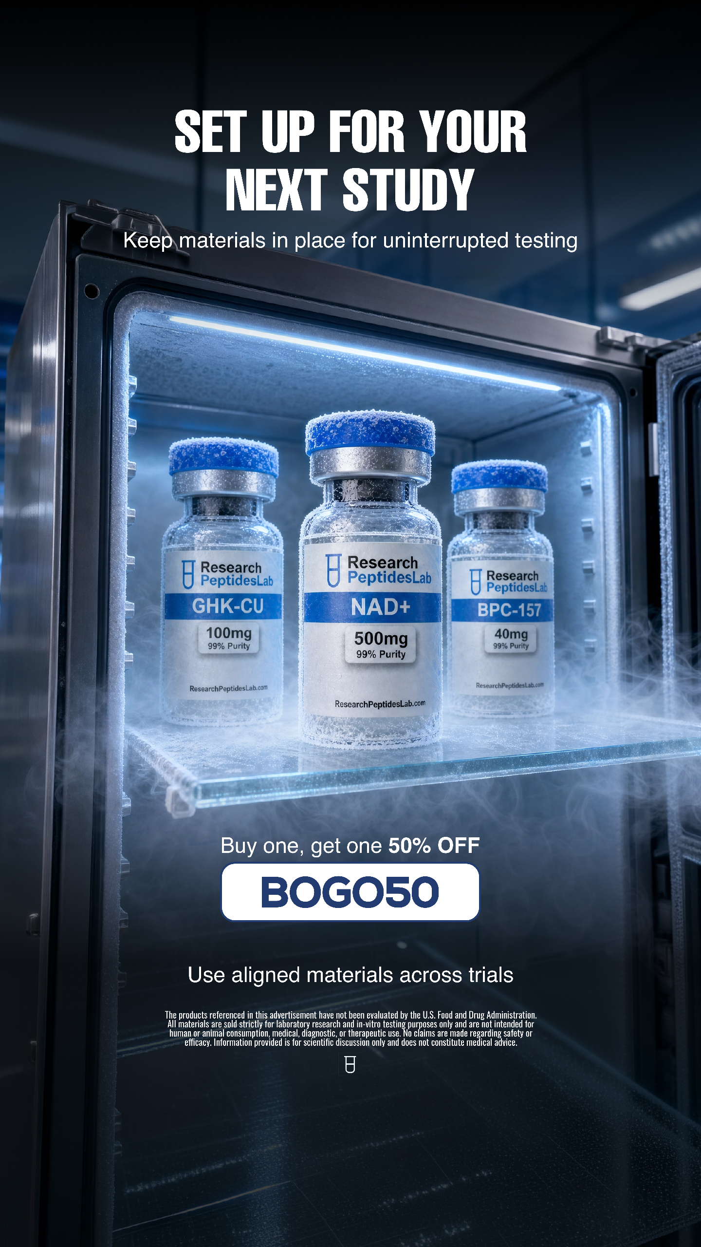 Research Peptides Lab Facebook ad