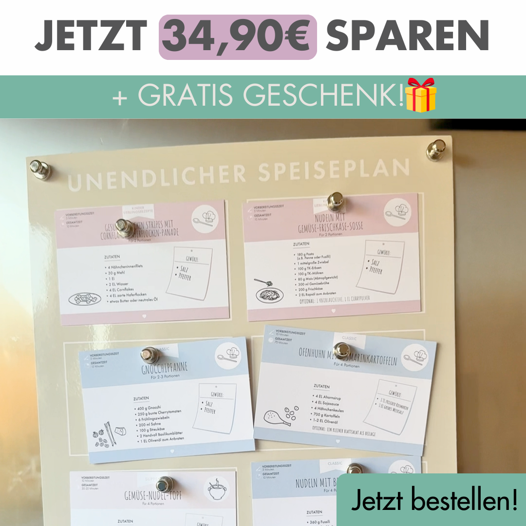 Mamiblock-shop Facebook ad: Nie wieder die Frage: Was koche ich morgen?