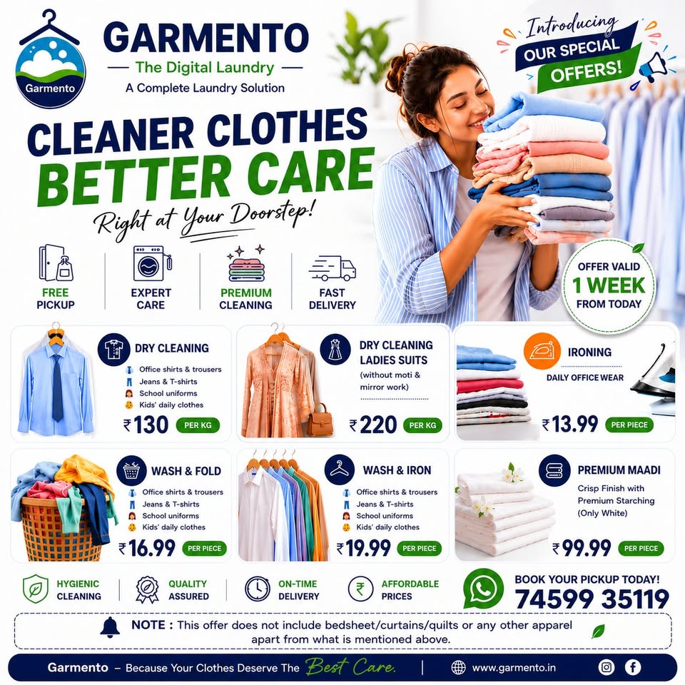 Garmento : The Digital Laundry Facebook ad