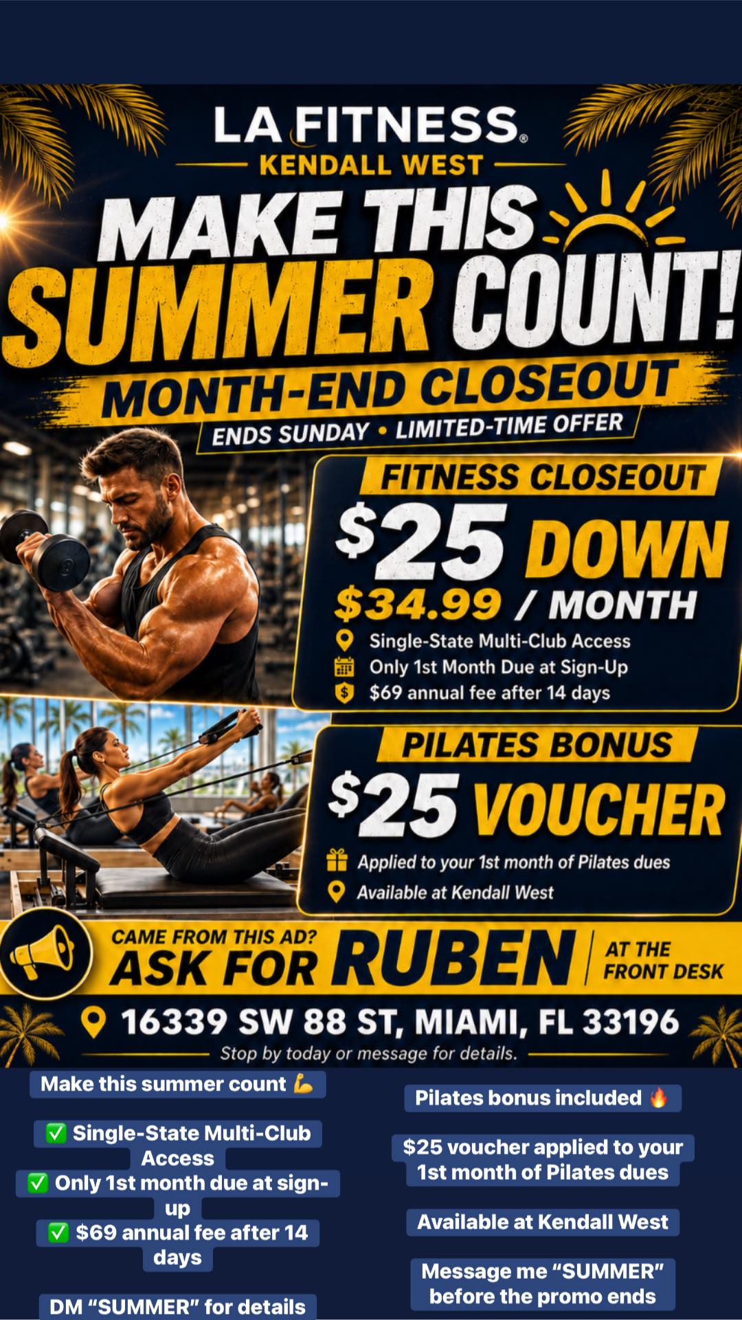 LAFitnessMiami Facebook ad