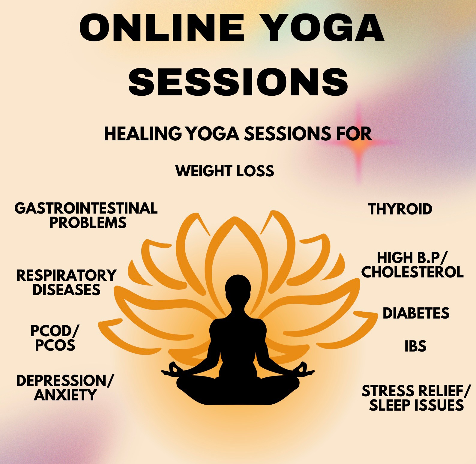 Yoga Doctor Facebook ad: Experience the power of healing Yoga.