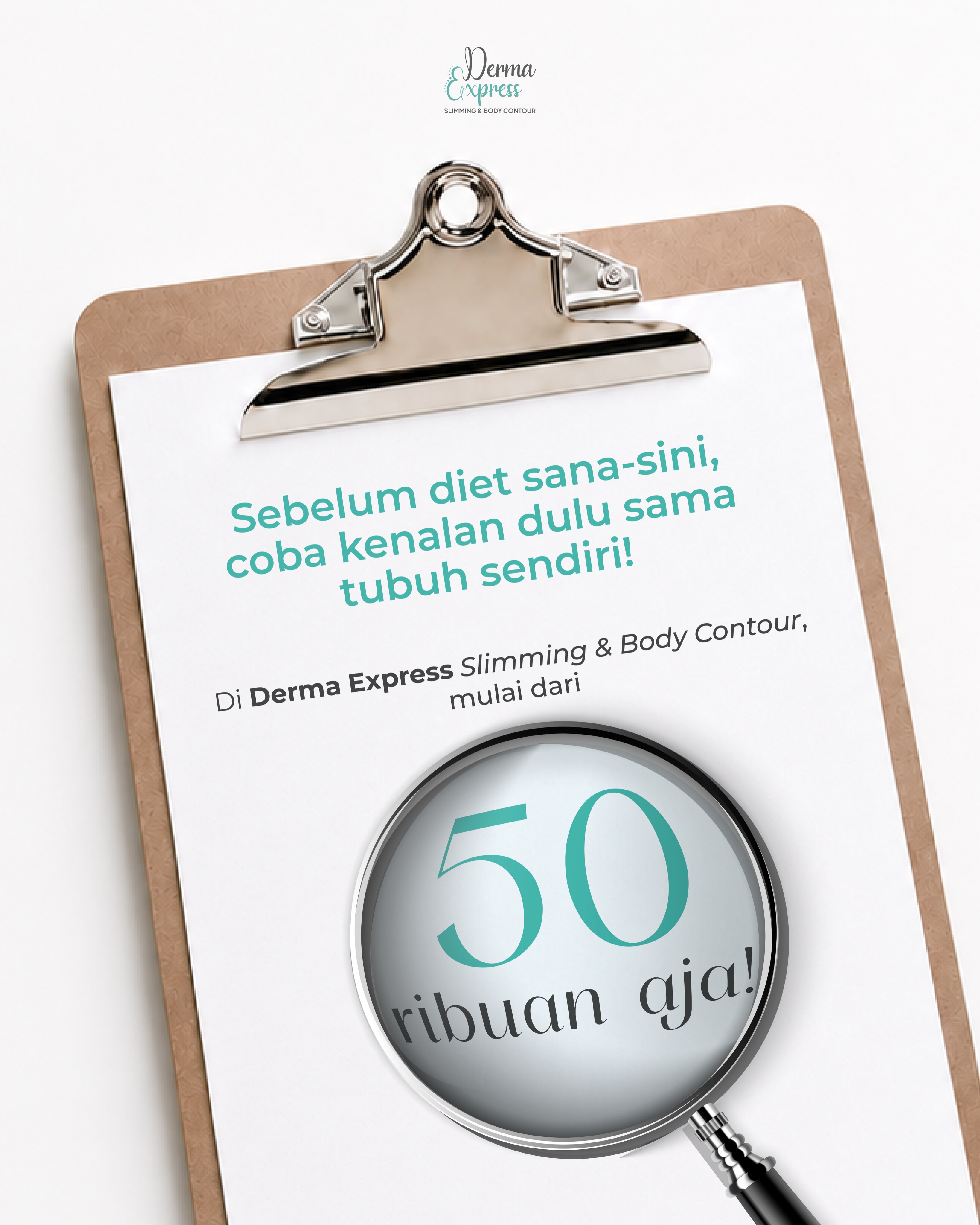 Derma Express Slim Facebook ad: Sebelum diet gak menentu, coba deh kamu kenalan…