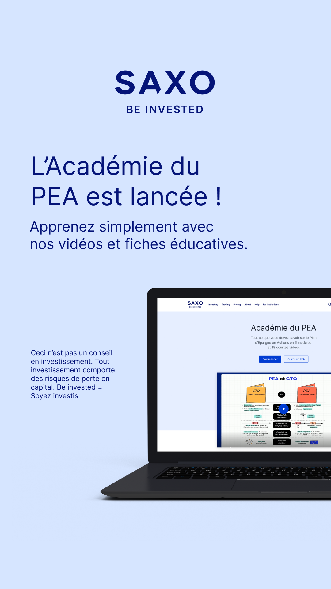 Saxo Banque Facebook ad