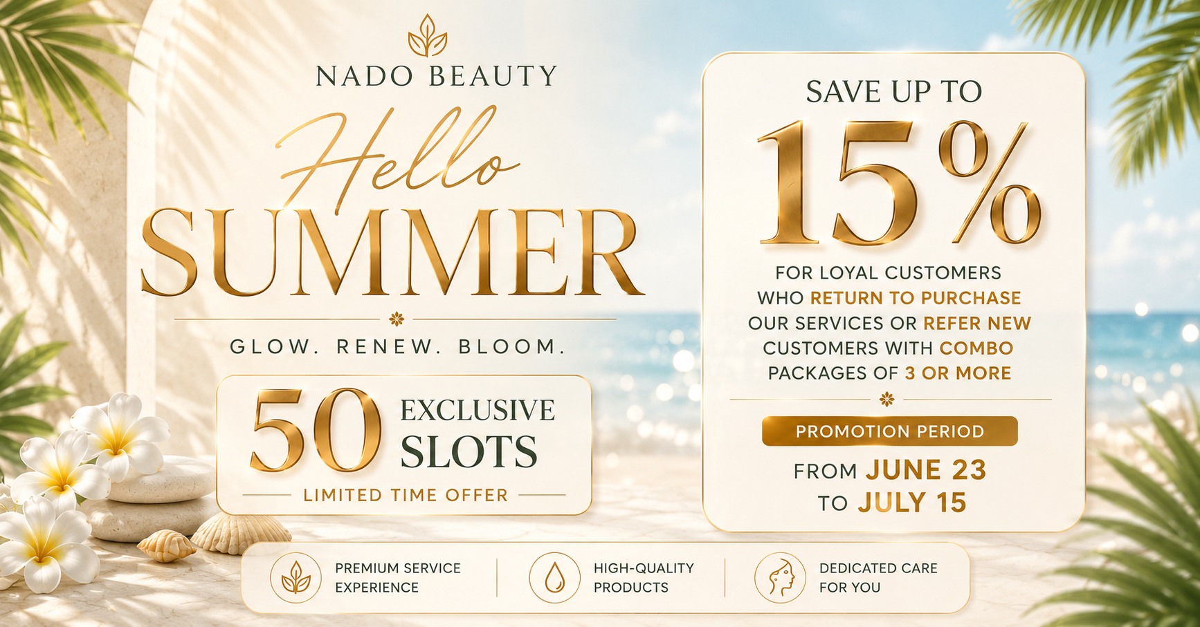 Nado Beauty Abu Dhabi Facebook ad