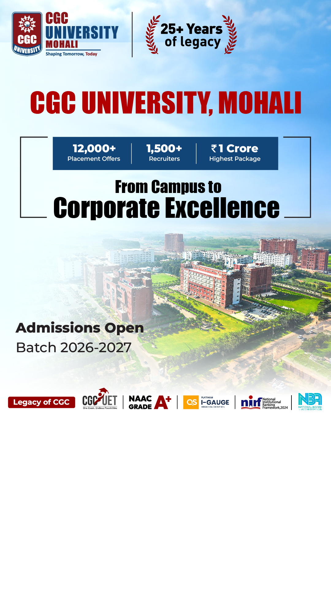 CGC University, Mohali Facebook ad