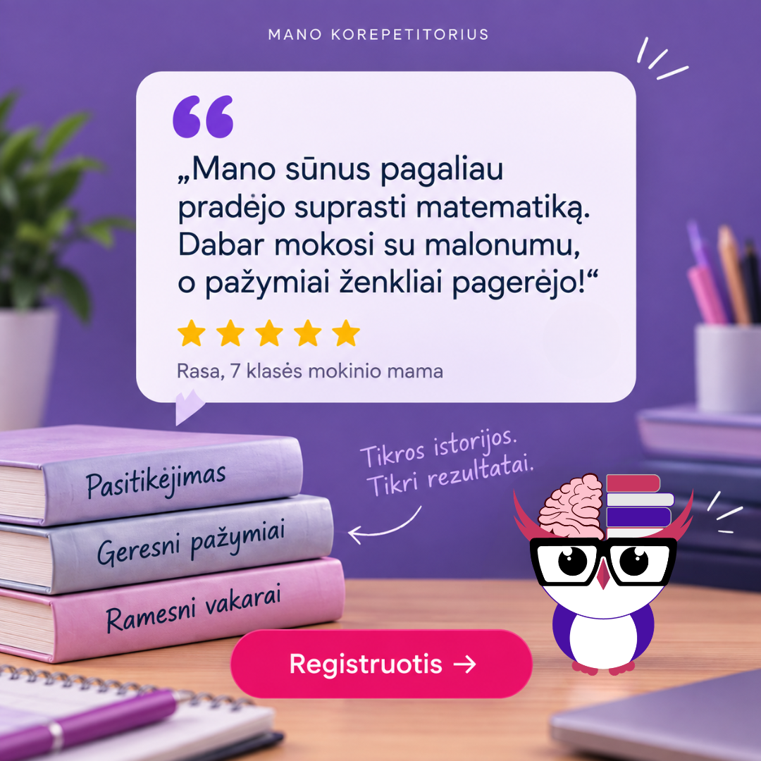 Mano korepetitorius Facebook ad: Raskite tinkamą korepetitorių