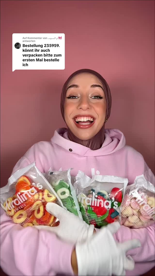 Miralina's Halal Sweets Facebook ad: Das war eine Mega erste Bestellung auf hoffentlich…