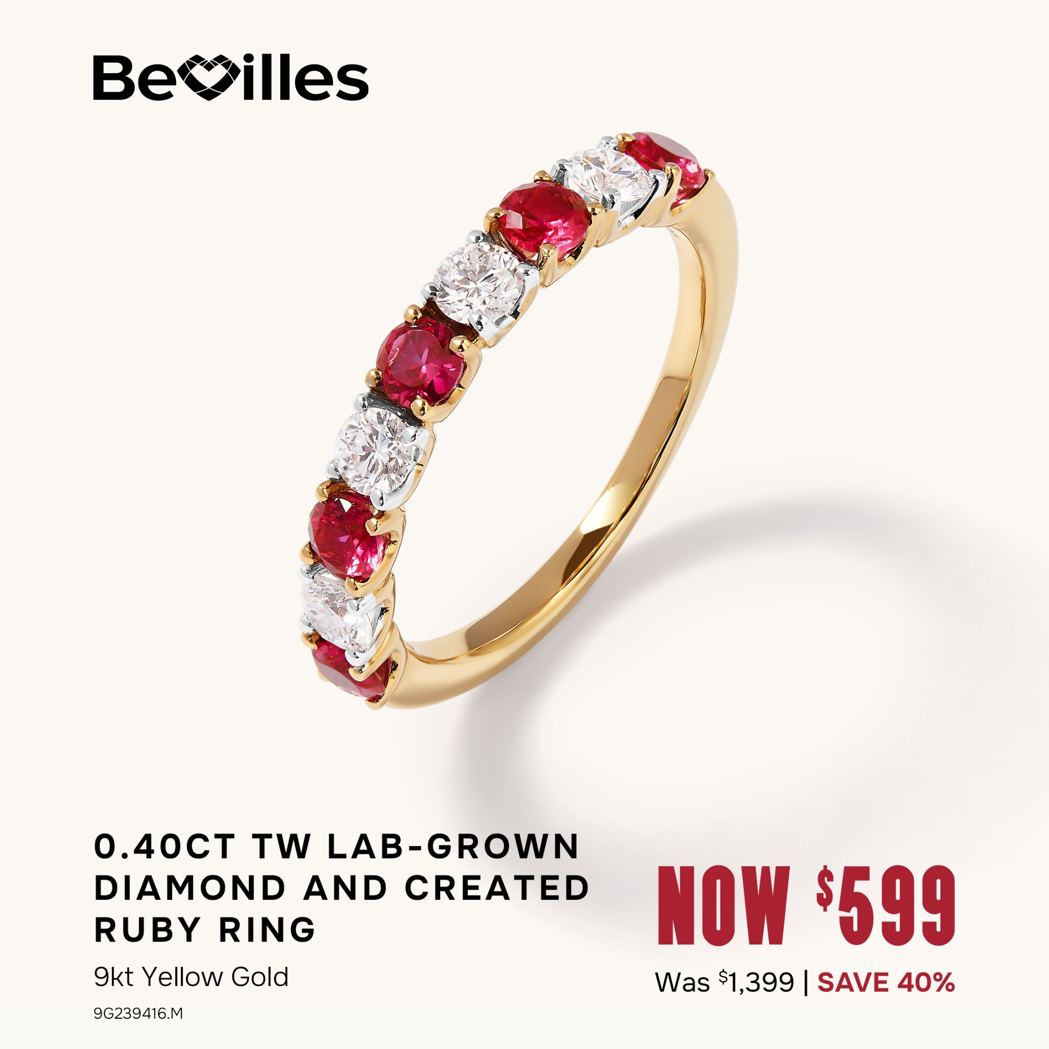 Bevilles Jewellers Facebook ad