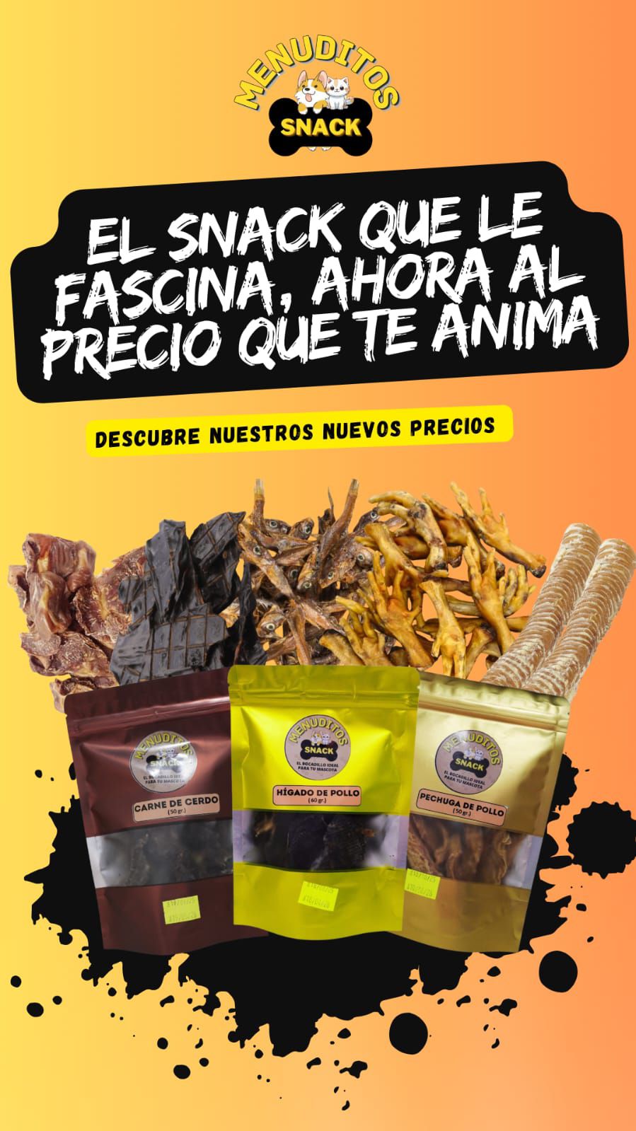Menuditos Snack Facebook ad: bajaron los precios x q sabemos q todo…
