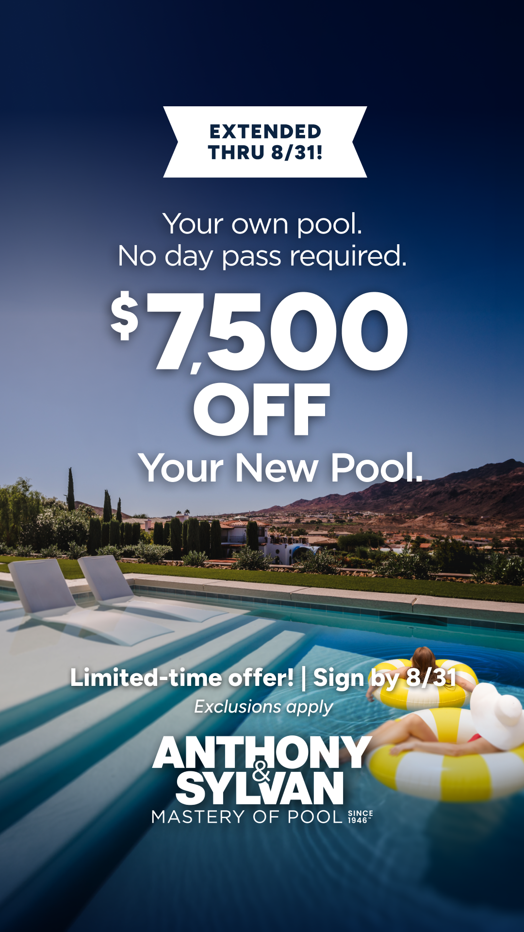 Anthony & Sylvan Pools Facebook ad