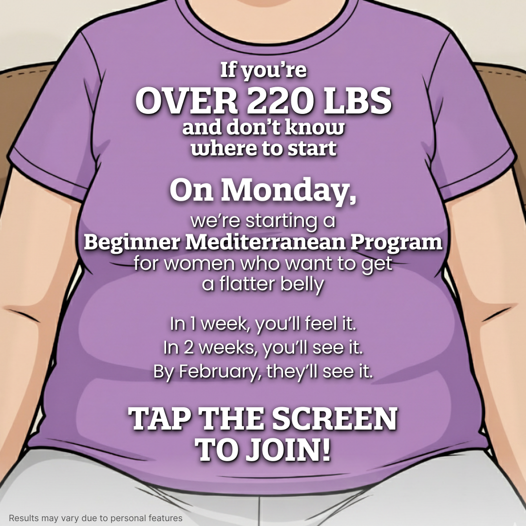 Mediterranean Diet for Beginners Facebook ad: It Only Takes 2 Weeks to Make a Difference