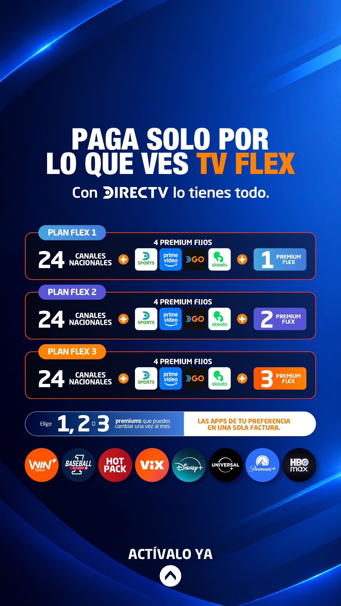 Directv Colombia - Agente Autorizado Facebook ad: Todo incluido, en un solo plan