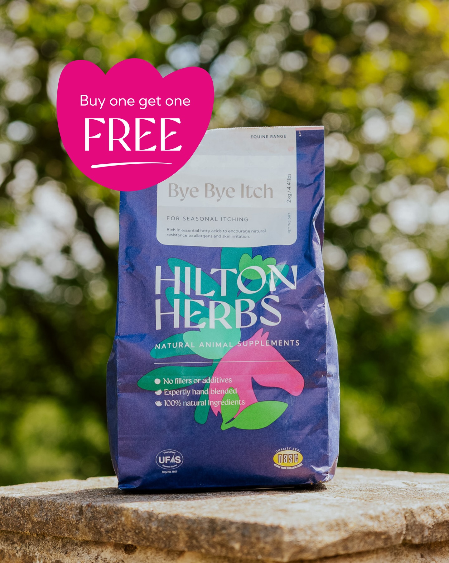 Hilton Herbs Facebook ad: Give It A Go with Bye Bye Itch