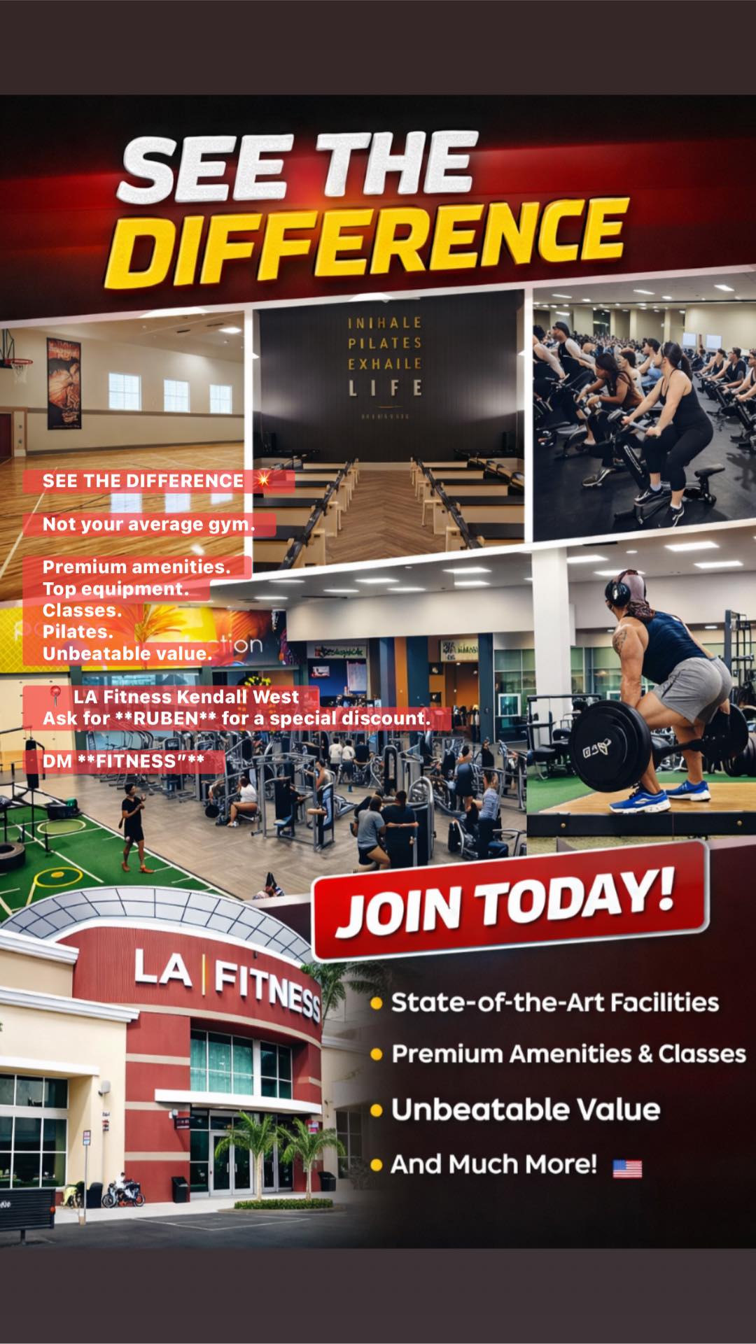 LAFitnessMiami Facebook ad