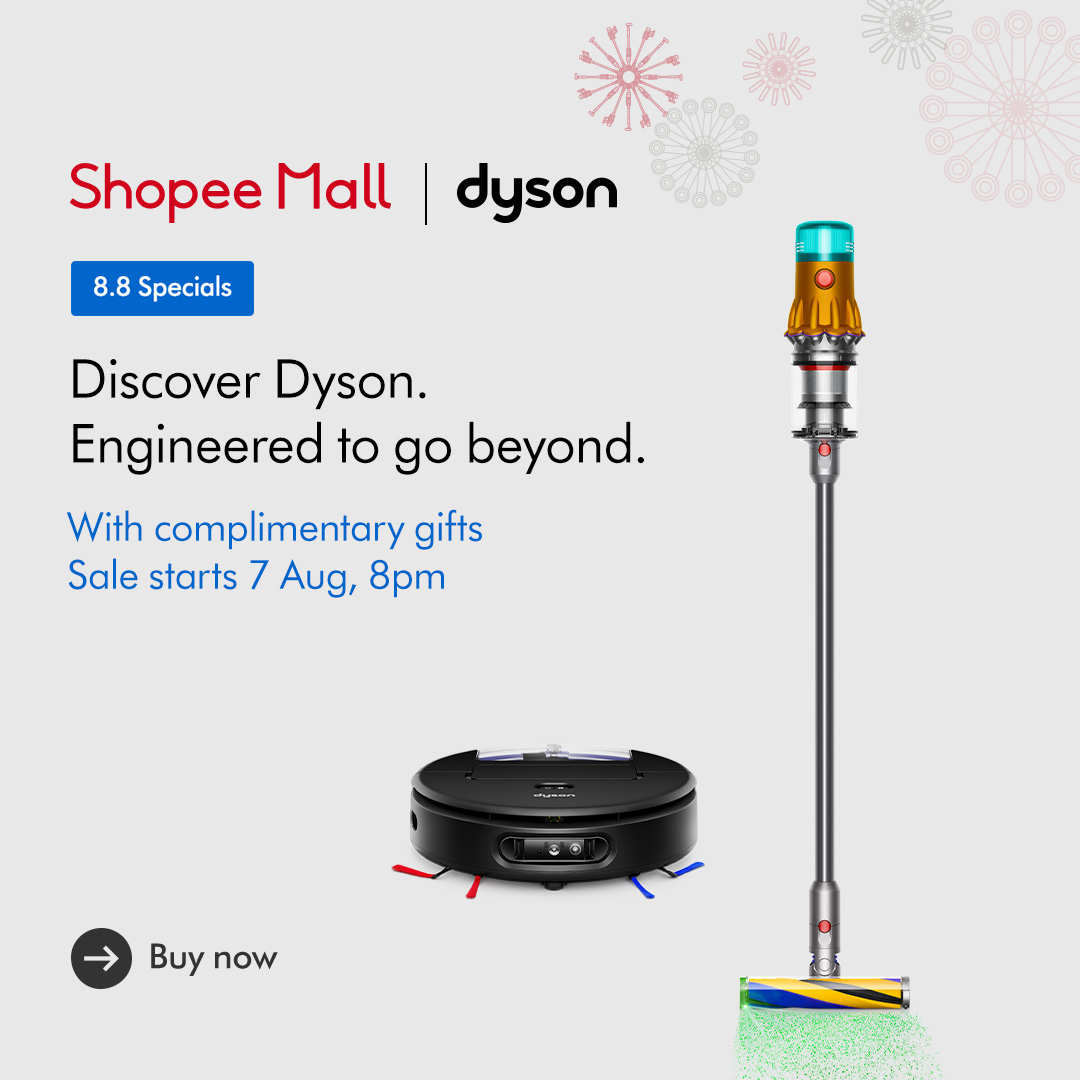 Dyson Facebook ad: Dyson x Shopee 8.8 Deals