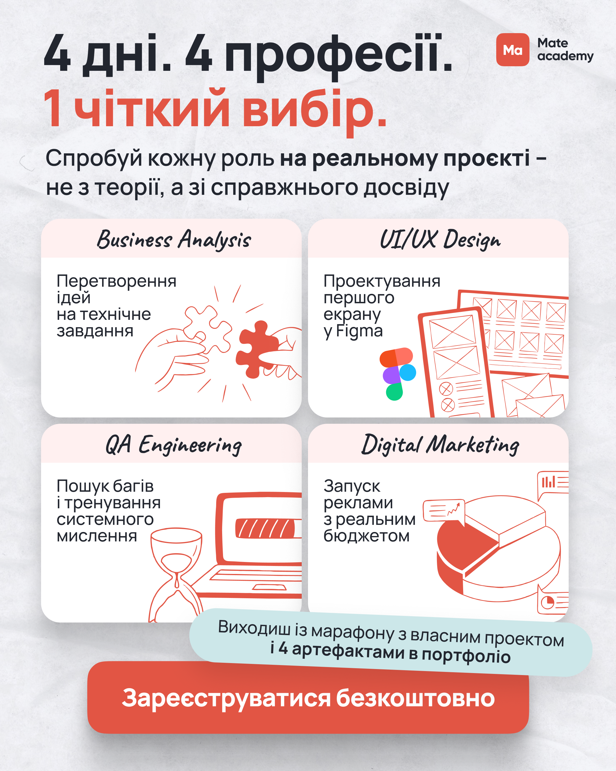 Mate academy Facebook ad