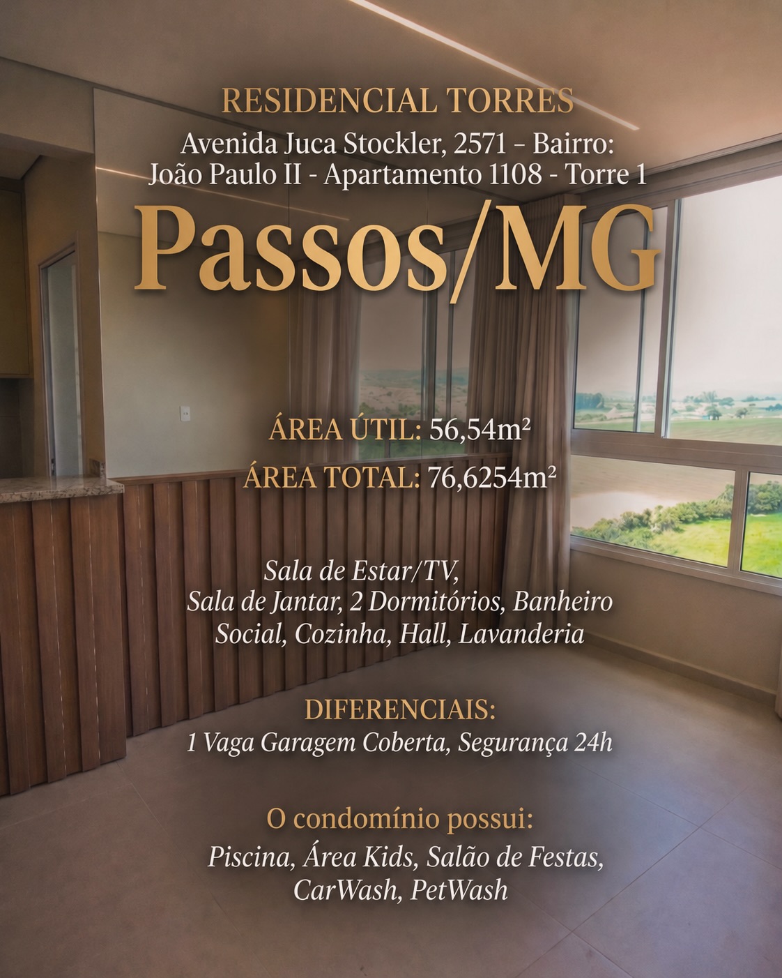 Via Brasil Empreendimentos Facebook ad: APARTAMENTO À VENDA EM PASSOS/MG