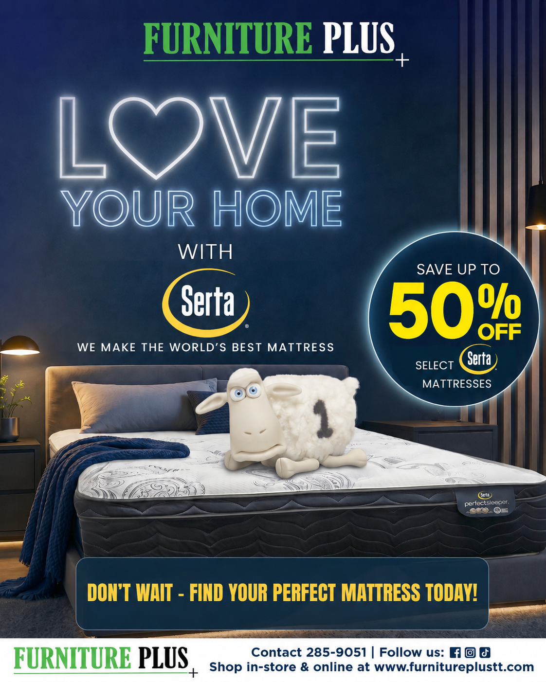 Serta Caribbean Facebook ad