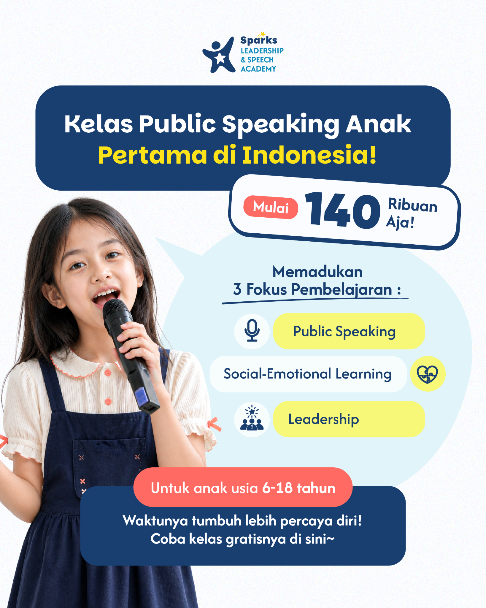 Sparks Leadership & Speech Academy Facebook ad