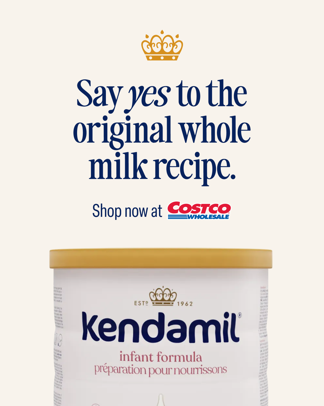 Kendamil Canada Facebook ad