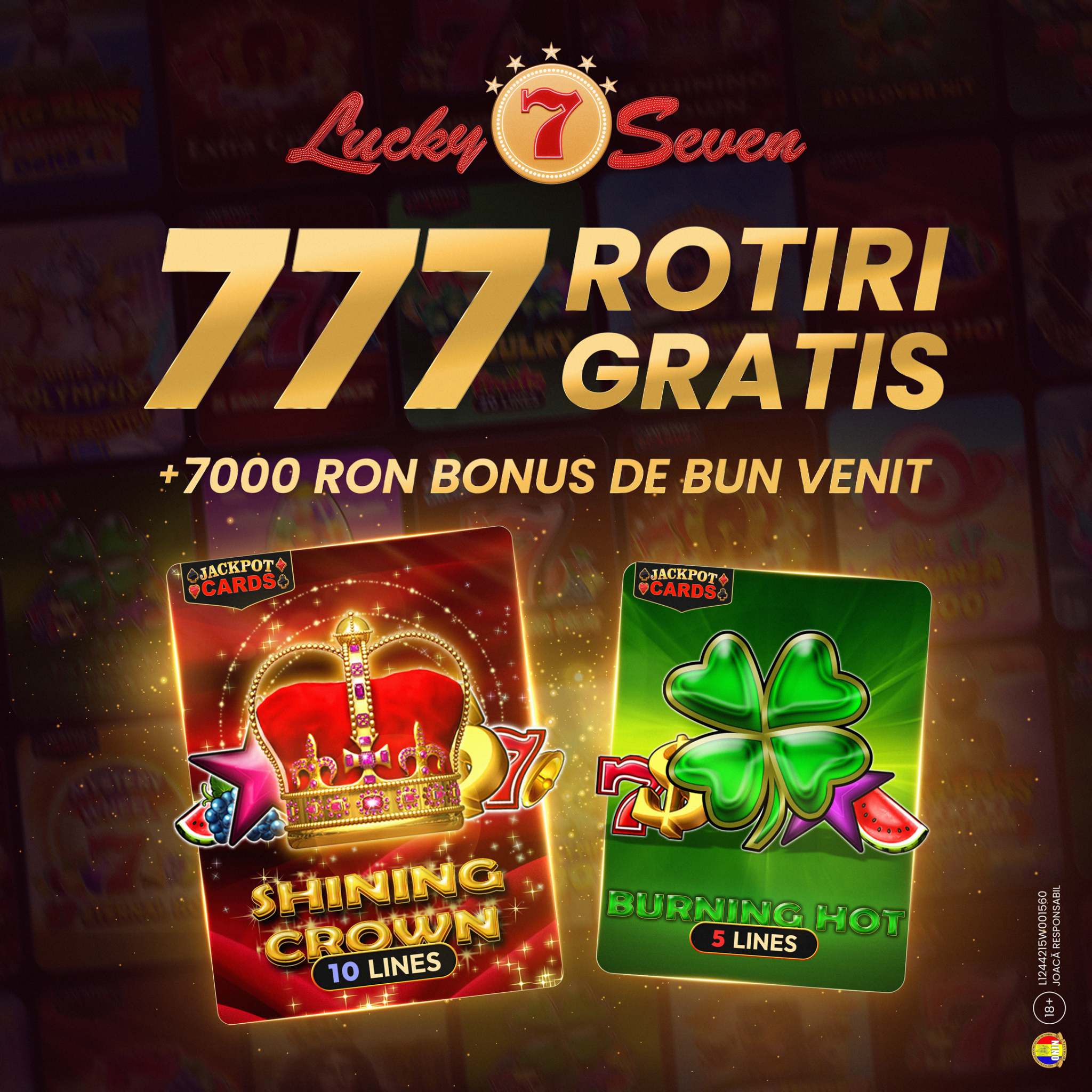 Lucky Seven Cazino Online Facebook ad from Jun 29, 2025