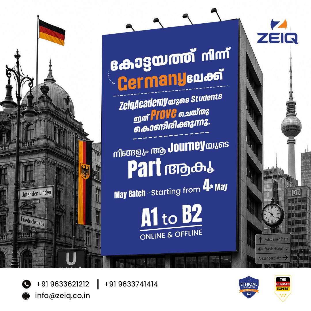 Zeiq Academy Facebook ad: Planning for Germany? Click Now
