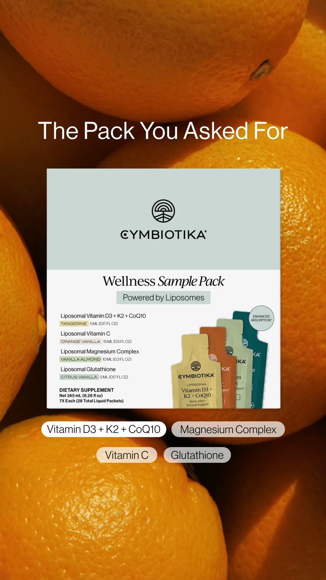 Cymbiotika Facebook ad from Aug 7, 2026