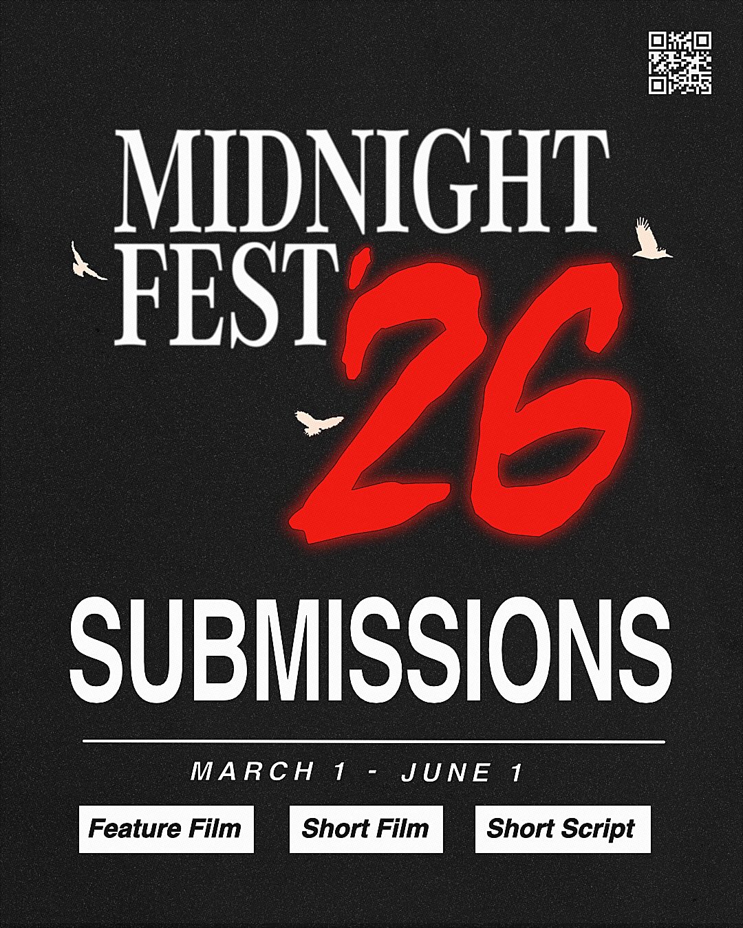 Midnight Fest Facebook ad: Submissions begin March 1