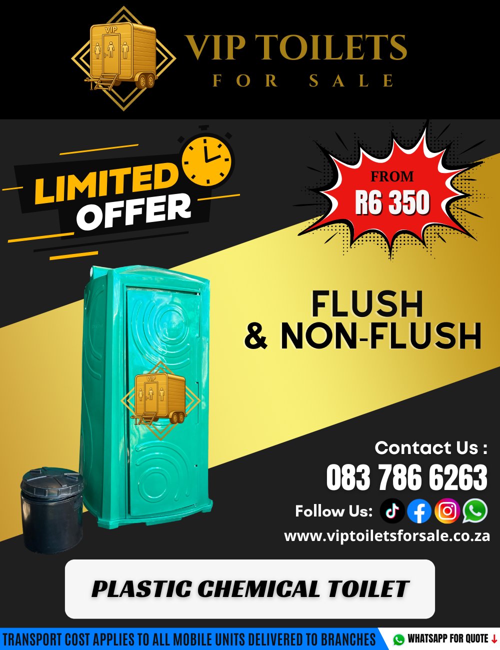 VIP Mobile Toilets Facebook ad