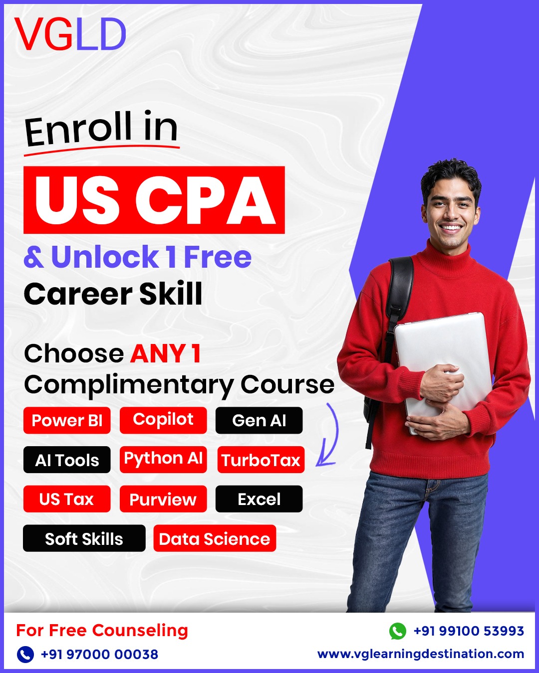 VG Learning Destination Facebook ad