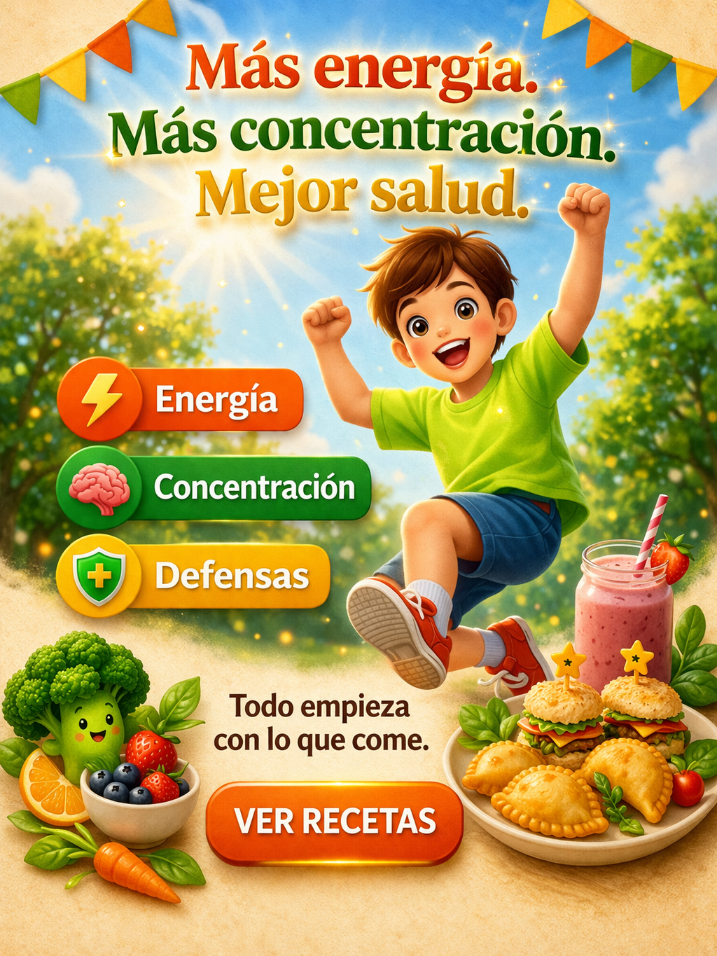 KVA Global Store Facebook ad: RECETAS FACILES Y DIVERTIDAS PARA TUS PEQUEÑOS FUERTES Y…