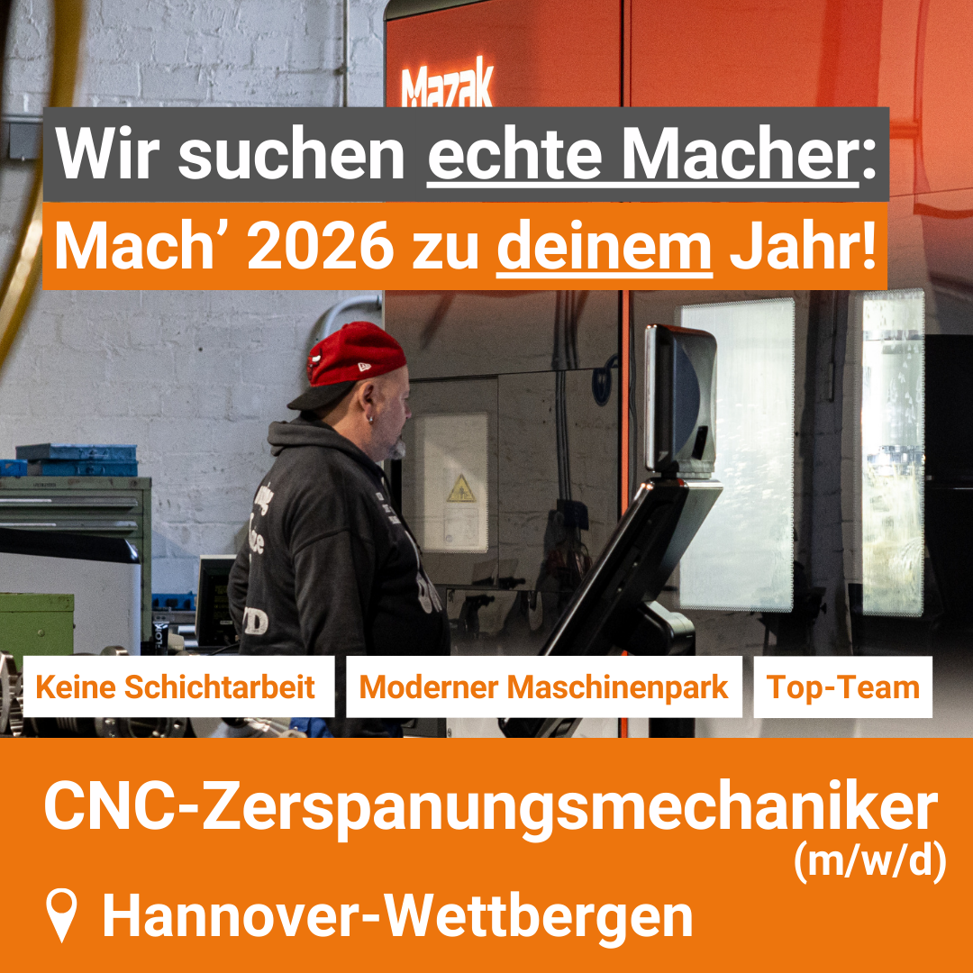 Hilmer GmbH CNC-Technik Facebook ad: CNC-Zerspanungsmechaniker (m/w/d) - Drehen oder Fräsen