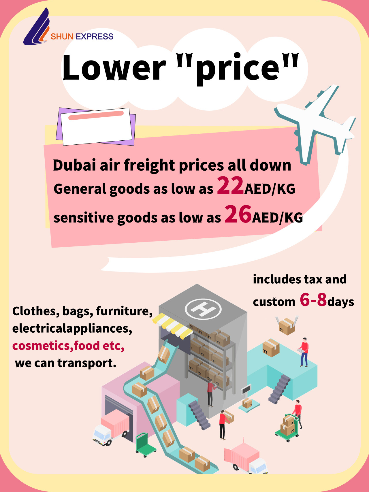 凌顺速递-中东/阿联酋 Facebook ad: Contact us