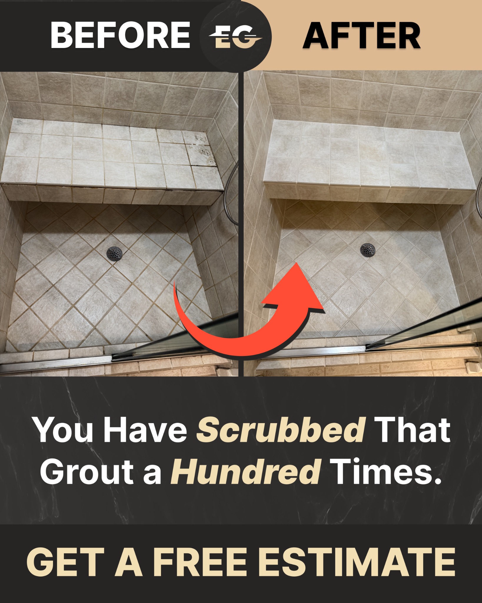 Elite Grout Knoxville Facebook ad: Get a Free Quote Today!