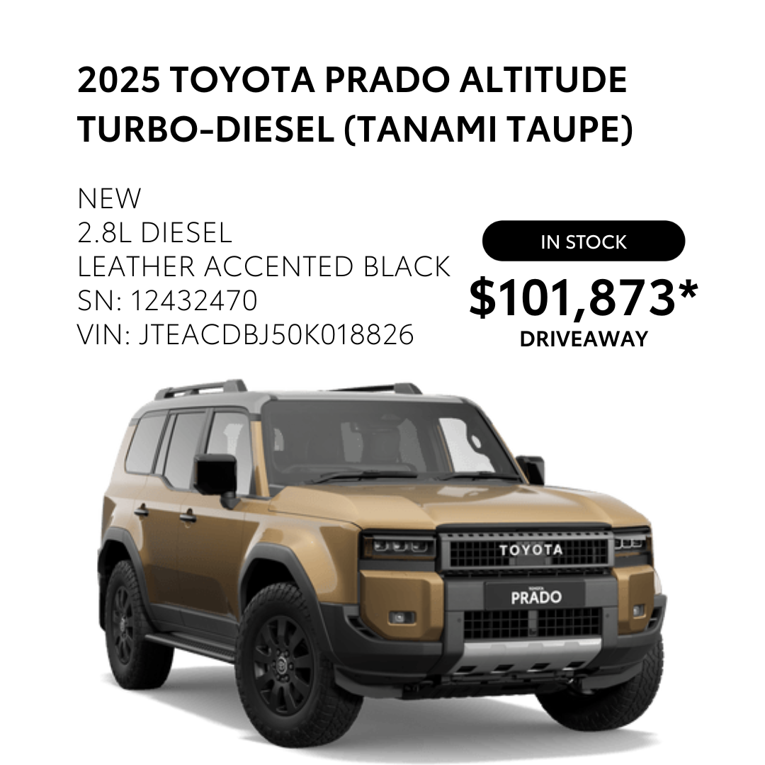 Dubbo City Toyota Facebook ad: The new 2025 Toyota models are in Dubbo…