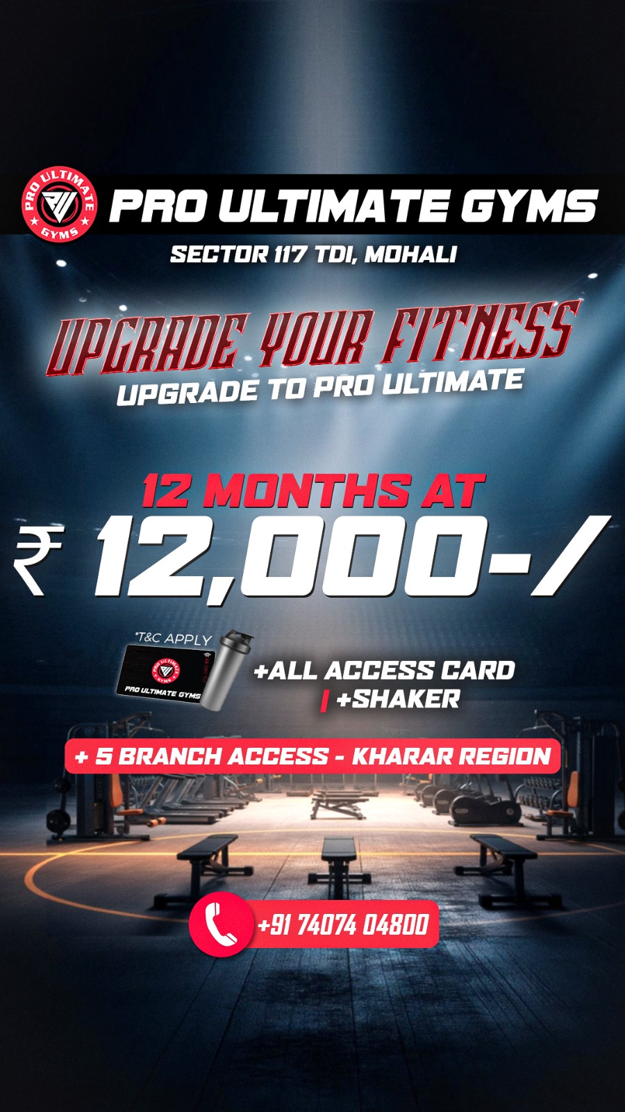 Pro Ultimate Gyms - Sec 117 TDI, Mohali Facebook ad from May 22, 2026