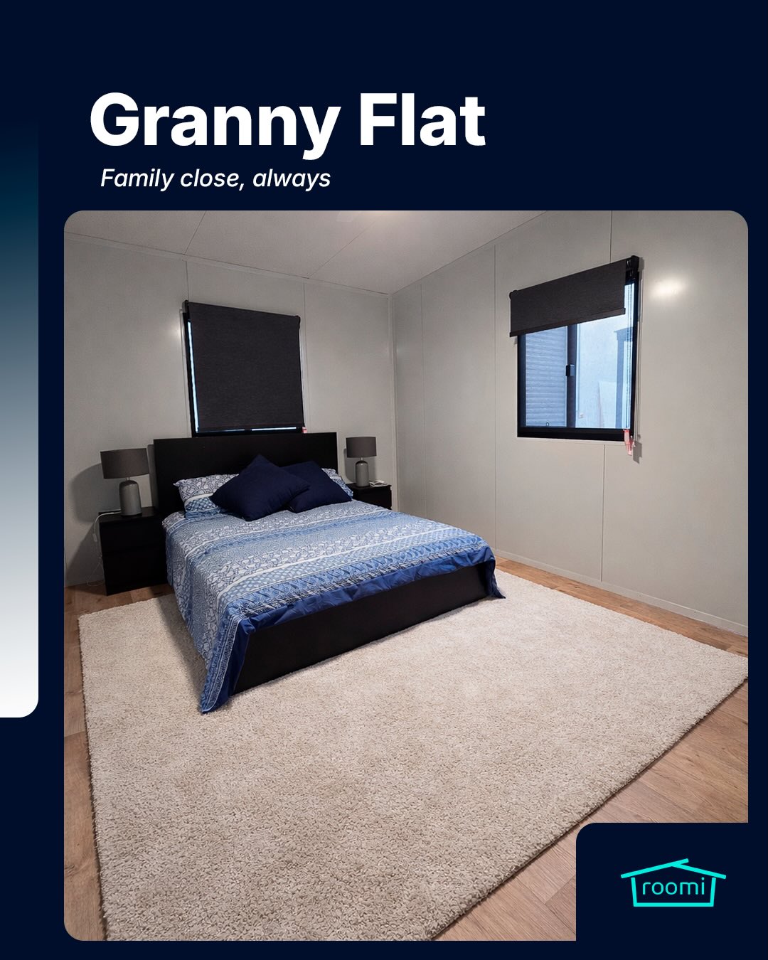 Roomi Facebook ad: Roomi - Portable buildings - Easy, fast and affordable