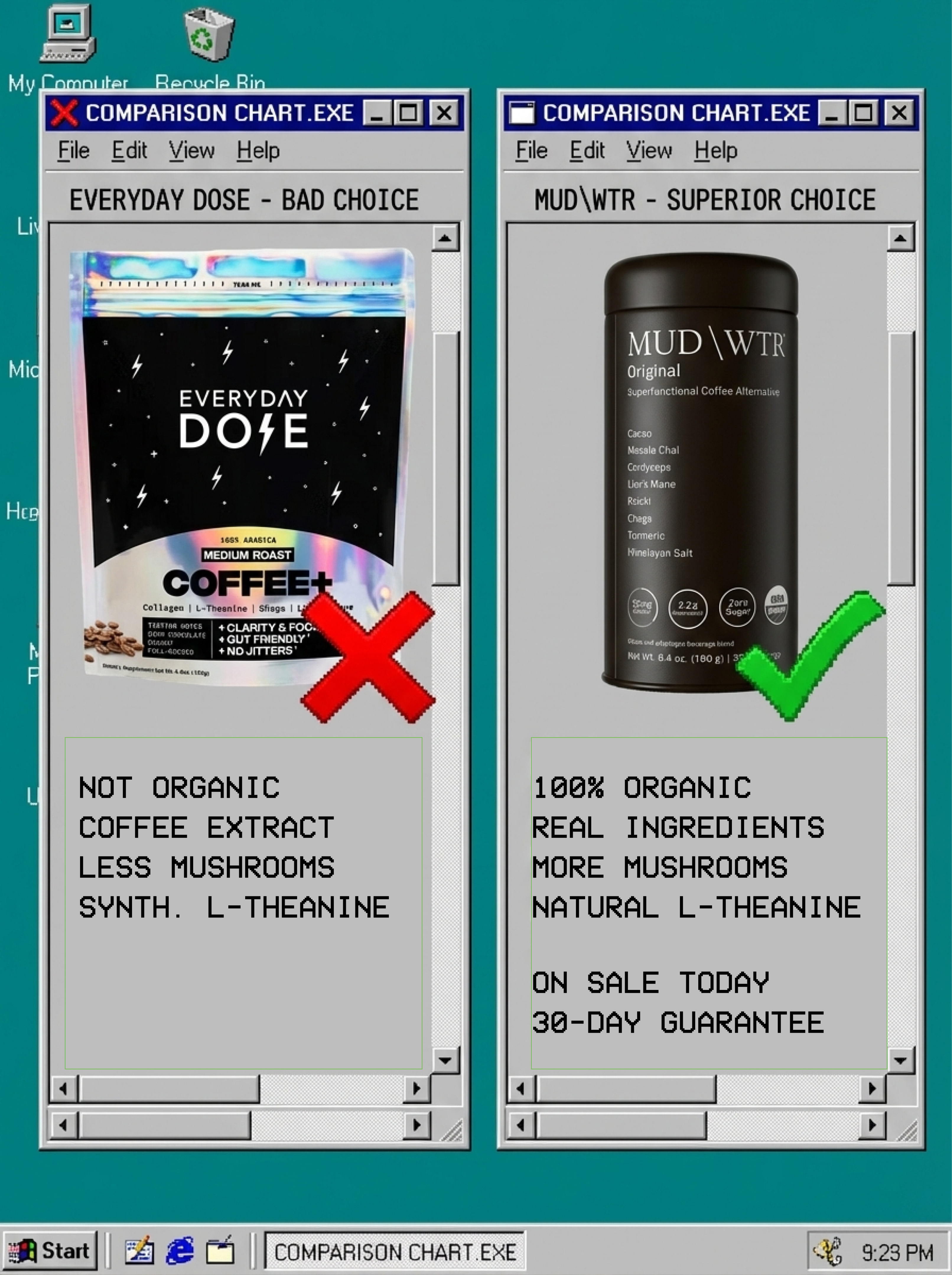 MUD\WTR Facebook ad