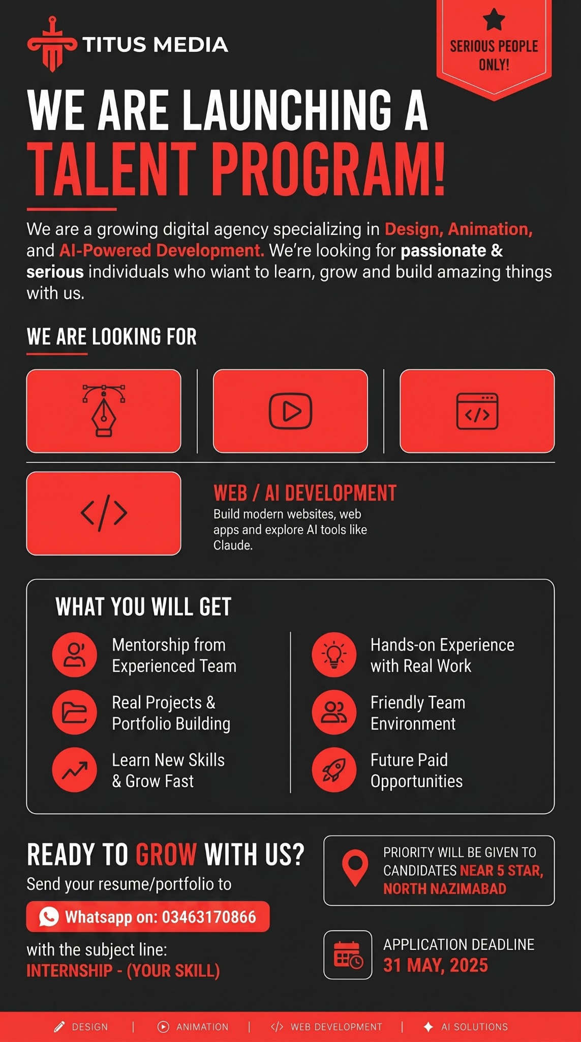 Titus Media Facebook ad from May 20, 2026