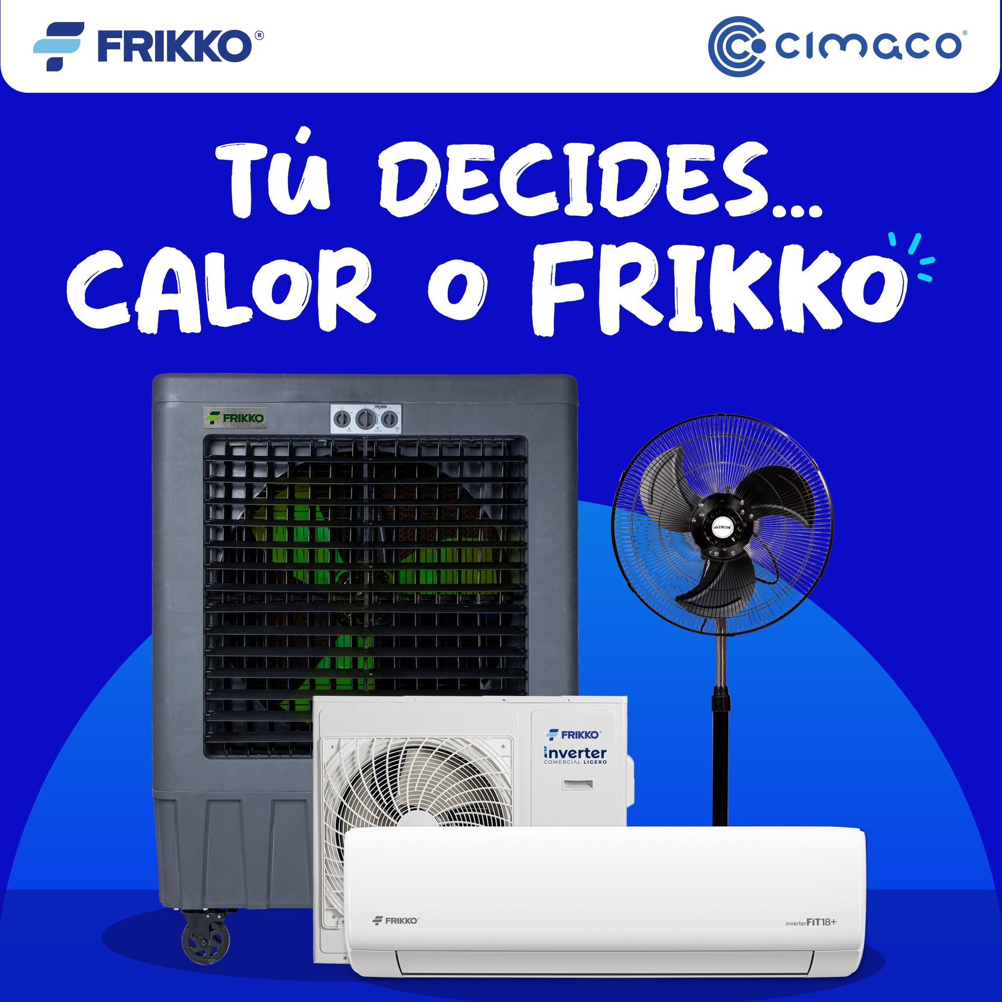 Cimaco Facebook ad: ¡EL VERANO NO AVISA, PERO FRIKKO TE PREPARA!
