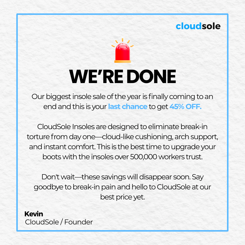 CloudSole Facebook ad