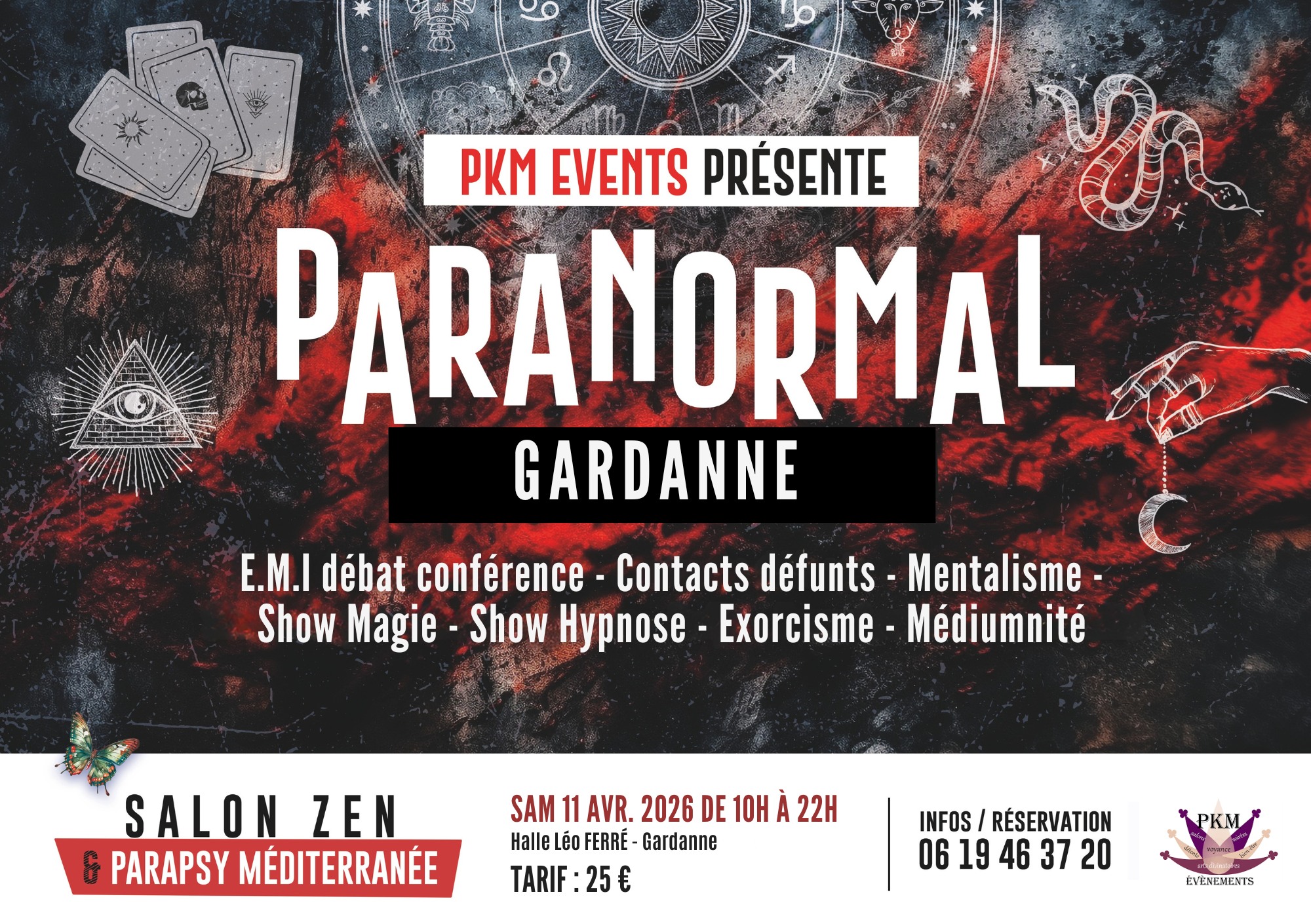 Les salons bien-être - PKM Evenements Facebook ad: SHOW PARANORMAL GARDANNE - 11 AVRIL 2026