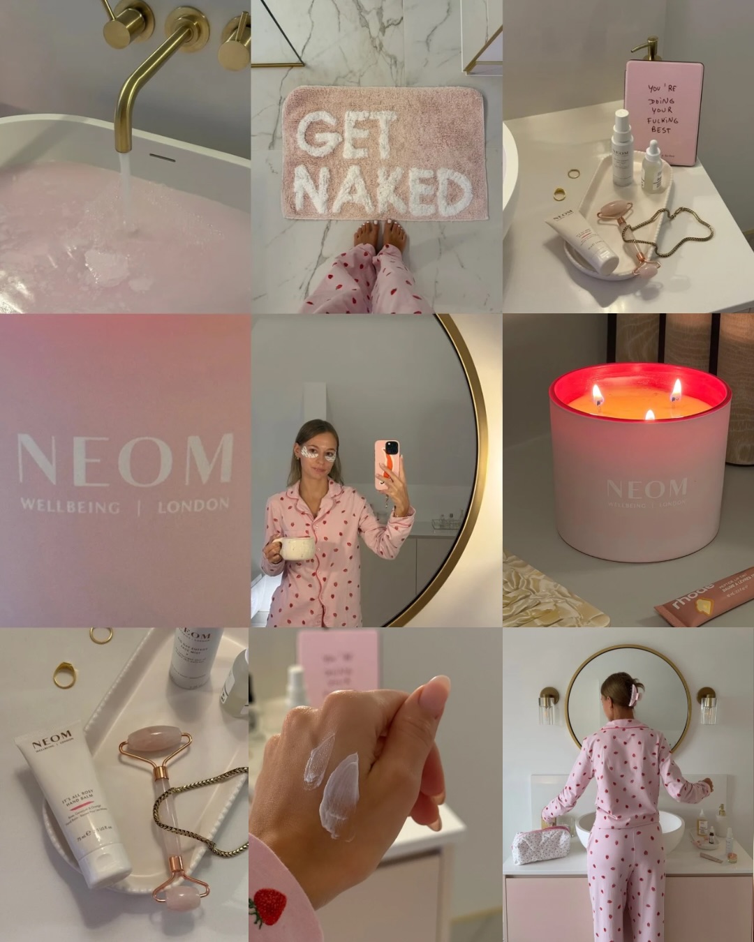 NEOM Wellbeing Facebook ad: A Rosy Reset