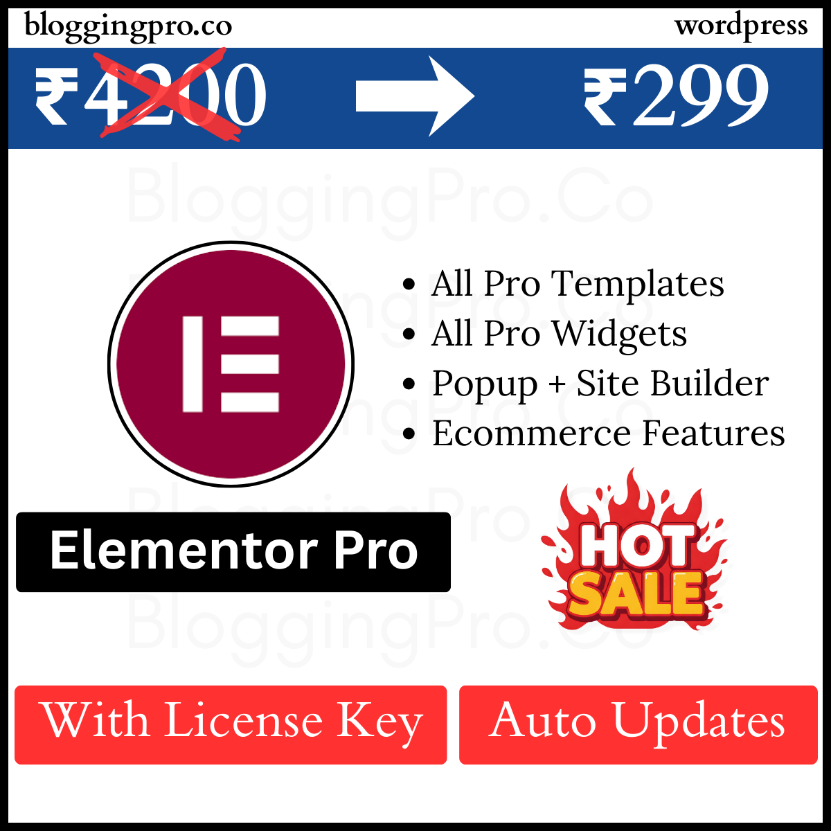 BloggingPro Facebook ad