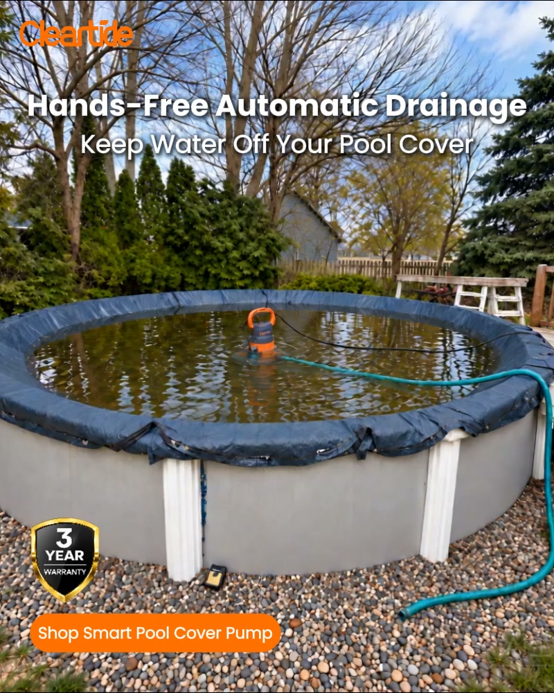 Cleartide Facebook ad: Cleartide Smart Pool Cover Pump