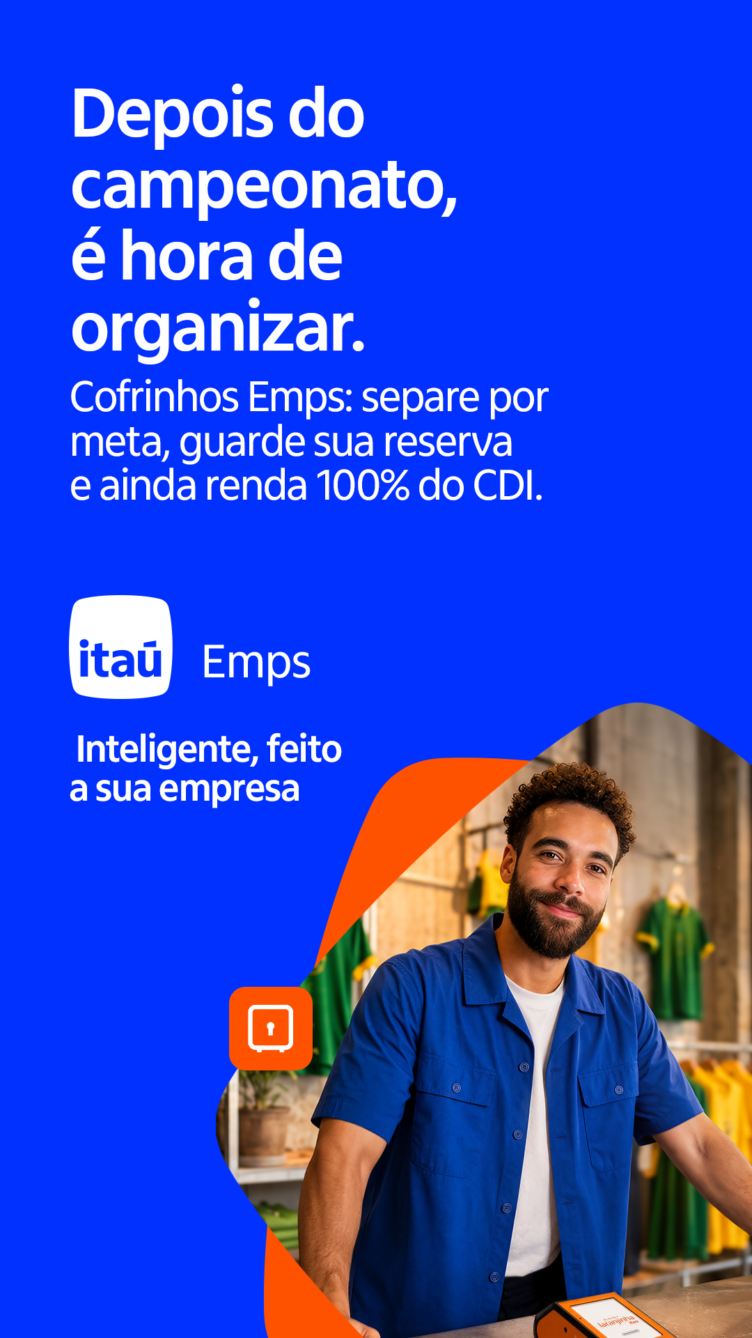 Itaú Empresas Facebook ad from Jul 31, 2026