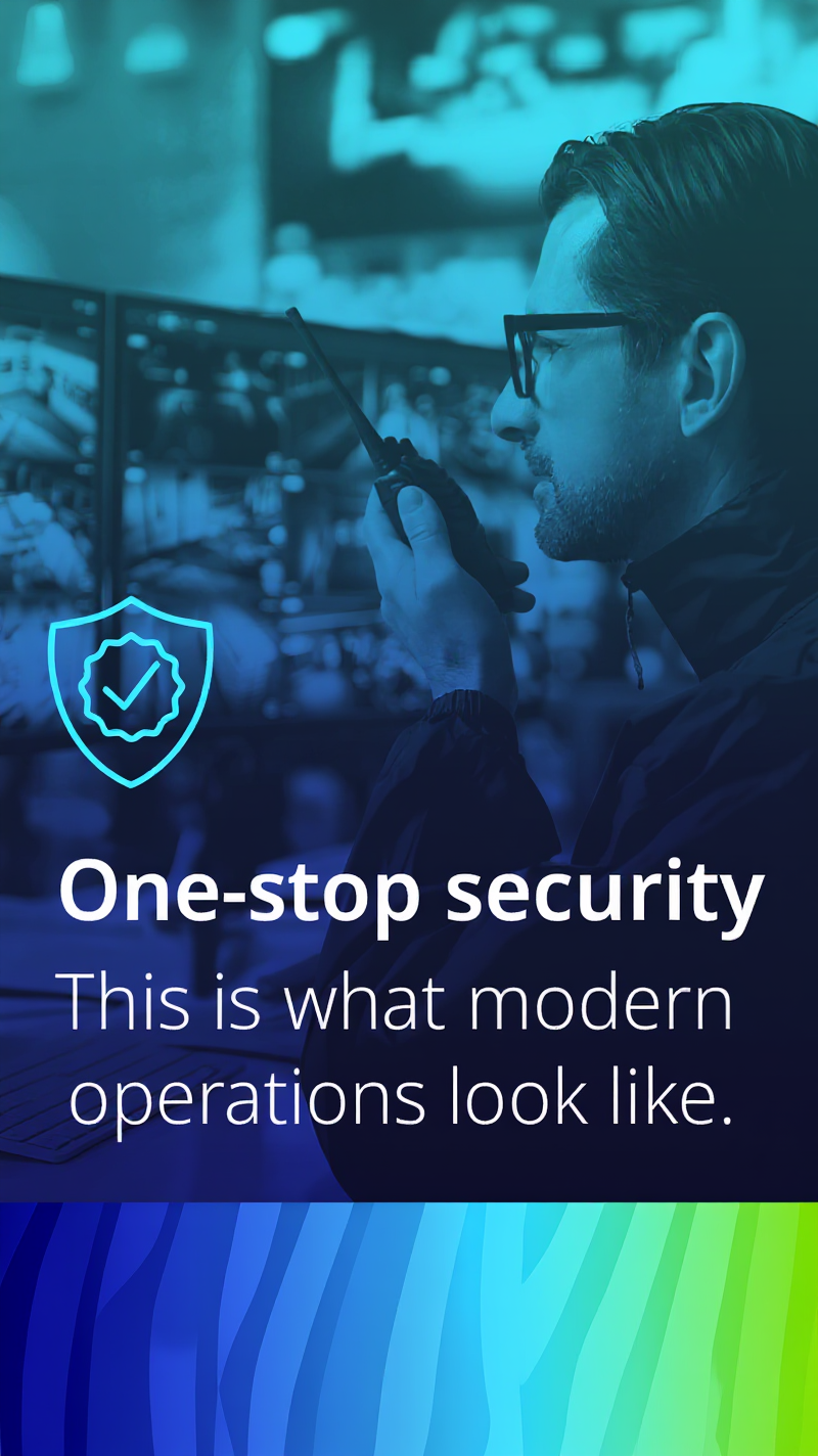Johnson Controls Facebook ad: Simplify Security. Strengthen Control.