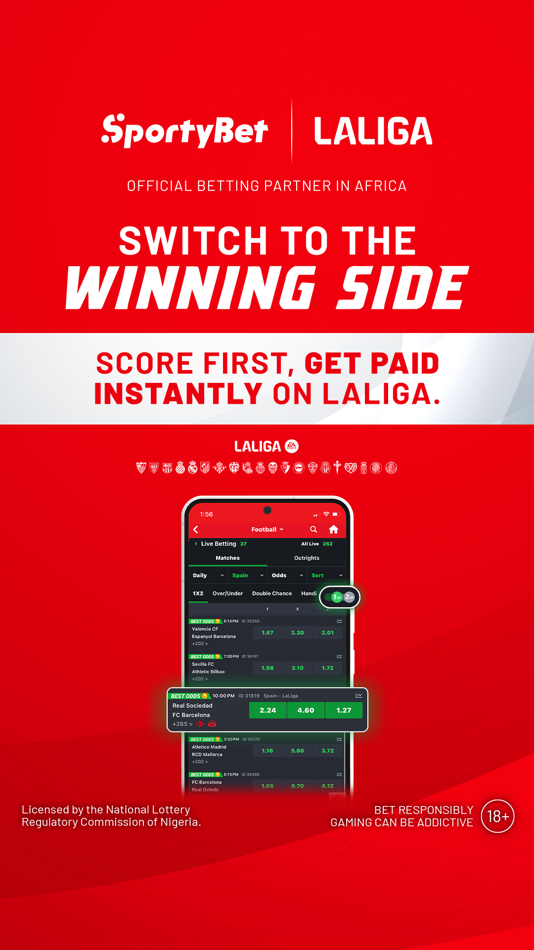 SportyBet Nigeria Facebook ad