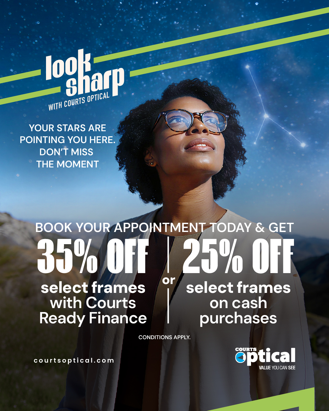 Courts Optical Trinidad & Tobago Facebook ad